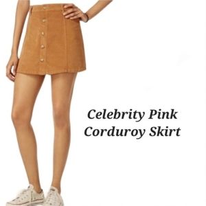 Celebrity Pink Corduroy Mini Skirt | Corduroy Skirt | Mini Skirt | Y2K Style